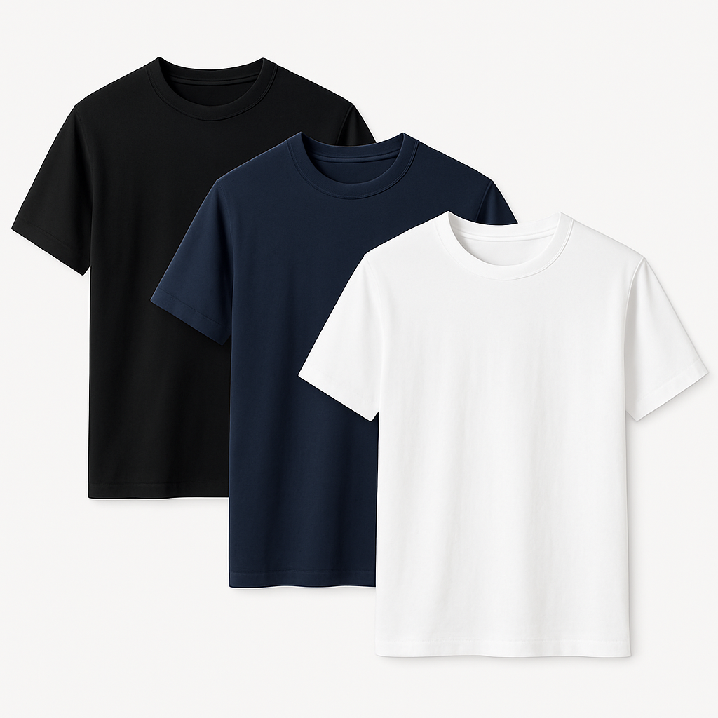Set mit 3 einfachen Shirts